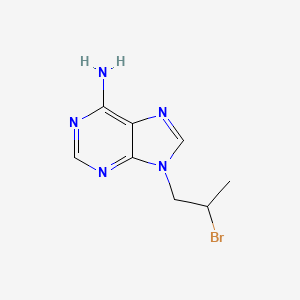 molecular formula C8H10BrN5 B13434561 9-(2-Bromopropyl)-9H-purin-6-amine 