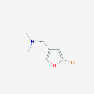molecular formula C7H10BrNO B13434603 1-(5-bromofuran-3-yl)-N,N-dimethylmethanamine 