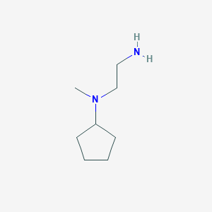 molecular formula C8H18N2 B1343463 N-(2-aminoethyl)-N-methylcyclopentanamine CAS No. 859340-58-2
