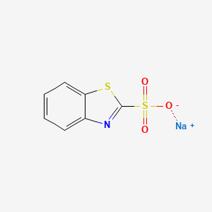 molecular formula C7H4NNaO3S2 B1343469 2-Benzothiazolesulfonic acid, sodium salt CAS No. 21465-51-0