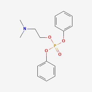 molecular formula C16H20NO4P B13434757 Diphenyl 2-(Dimethylamino)ethylphosphoric Acid Ester 