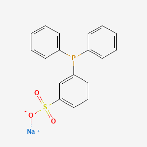 molecular formula C18H15NaO3PS B1343476 Sodium 3-(diphenylphosphino)benzenesulfonate CAS No. 63995-75-5