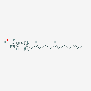molecular formula C20H34O B13434765 Geranylgeraniol-13C4 