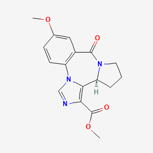 molecular formula C17H17N3O4 B13434818 Methyl Tetrahydro-7-methoxy-9-oxo-imidazo[1,5-a]pyrrolo[2,1-c][1,4]benzodiazepine-1-carboxylate 