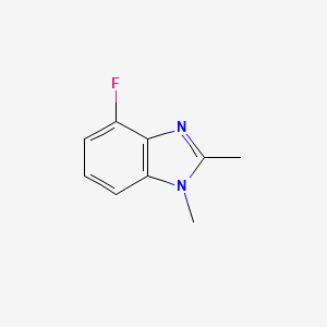 molecular formula C9H9FN2 B13434825 4-Fluoro-1,2-dimethyl-1H-benzo[d]imidazole 