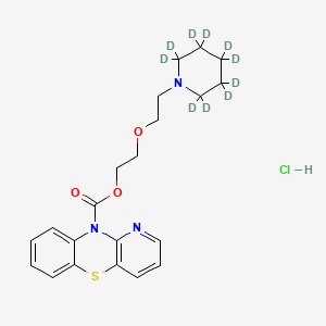 molecular formula C21H26ClN3O3S B13434883 Pipazetate-d10 Hydrochloride 