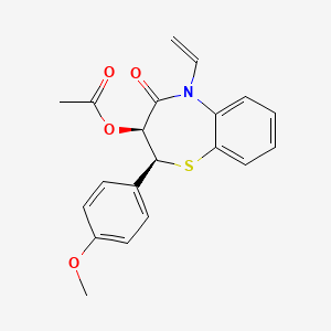 molecular formula C20H19NO4S B13434890 Des[5-(2-dimethylamino)ethyl] Diltiazem 5-Ethenyl 