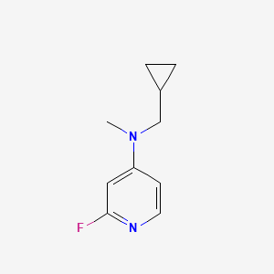 molecular formula C10H13FN2 B13434916 N-(cyclopropylmethyl)-2-fluoro-N-methylpyridin-4-amine 