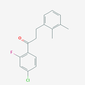 4'-Chloro-3-(2,3-dimethylphenyl)-2'-fluoropropiophenone
