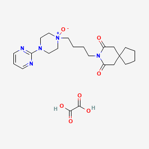molecular formula C23H33N5O7 B13434966 Buspirone n-oxide oxalate salt 