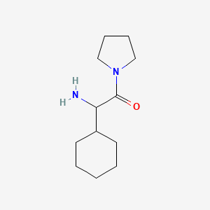 molecular formula C12H22N2O B13435022 2-Amino-2-cyclohexyl-1-pyrrolidin-1-yl-ethanone 