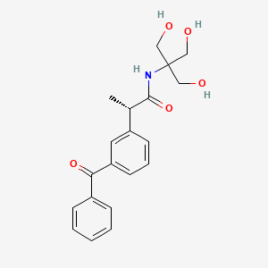 molecular formula C20H23NO5 B13435088 (S)-2-(3-Benzoylphenyl)-N-(1,3-dihydroxy-2-(hydroxymethyl)propan-2-yl)propanamide 