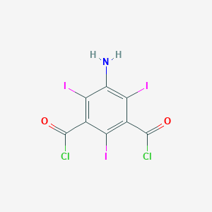 molecular formula C8H2Cl2I3NO2 B134352 5-Amino-2,4,6-triiodoisophthaloyl dichloride CAS No. 37441-29-5