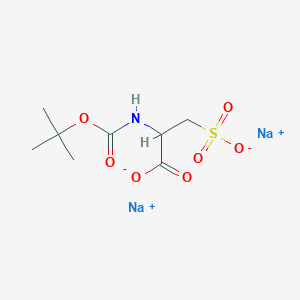 molecular formula C8H13NNa2O7S B13435208 Disodium;2-[(2-methylpropan-2-yl)oxycarbonylamino]-3-sulfonatopropanoate 