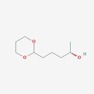 molecular formula C9H18O3 B13435210 (4S)-1-(1,3-Dioxan-2-yl)pentan-4-ol 