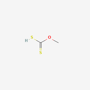 molecular formula C2H4OS2 B13435239 Carbonodithioic acid, O-methyl ester CAS No. 2042-42-4