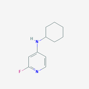 molecular formula C11H15FN2 B13435333 N-cyclohexyl-2-fluoropyridin-4-amine 