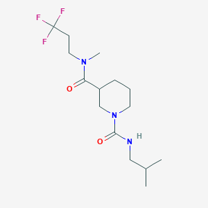 molecular formula C15H26F3N3O2 B13435350 N1-Isobutyl-N3-methyl-N3-(3,3,3-trifluoropropyl)piperidine-1,3-dicarboxamide 
