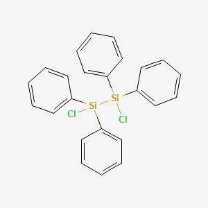 molecular formula C24H20Cl2Si2 B13435430 Disilane, 1,2-dichloro-1,1,2,2-tetraphenyl- CAS No. 15288-62-7