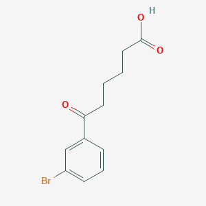 molecular formula C12H13BrO3 B1343544 6-(3-Bromophenyl)-6-oxohexanoic acid CAS No. 93002-99-4