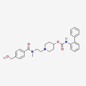 molecular formula C29H33N3O4 B13435463 Des-4'(methylpiperidine-4-carboxamide)-4'-hydroxymethyl Revefenacin 
