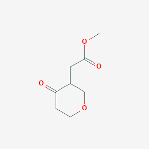 molecular formula C8H12O4 B13435464 Methyl2-(4-oxooxan-3-yl)acetate 