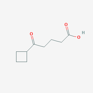 molecular formula C9H14O3 B1343549 5-Cyclobutyl-5-oxovaleric acid CAS No. 898766-80-8