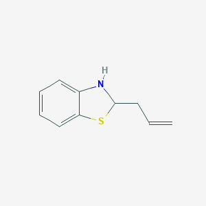 molecular formula C10H11NS B134355 Benzothiazole, 2,3-dihydro-2-(2-propenyl)-(9CI) CAS No. 154775-95-8