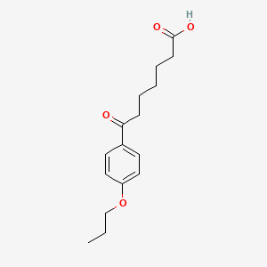 7-Oxo-7-(4-n-propoxyphenyl)heptanoic acid