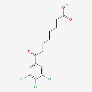 8-(3,4,5-Trichlorophenyl)-8-oxooctanoic acid