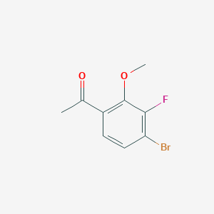 molecular formula C9H8BrFO2 B13435594 4'-Bromo-3'-fluoro-2'-methoxyacetophenone 