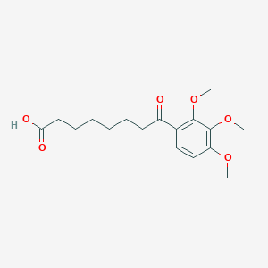 molecular formula C17H24O6 B1343560 8-(2,3,4-Trimethoxyphenyl)-8-oxooctanoic acid CAS No. 951892-06-1