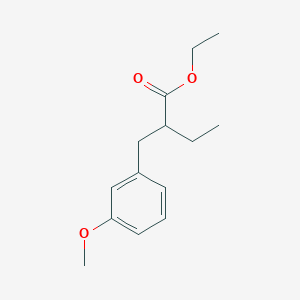 molecular formula C14H20O3 B13435607 Ethyl 2-(3-methoxybenzyl)butanoate 
