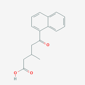 molecular formula C16H16O3 B1343561 3-Methyl-5-(1-naphthyl)-5-oxovaleric acid CAS No. 951892-80-1