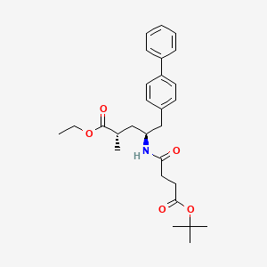 molecular formula C28H37NO5 B13435612 (2S,4S)-Sacubitril-O-isobutane 
