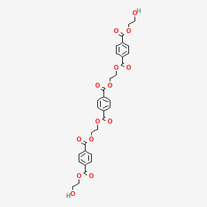 molecular formula C32H30O14 B13435626 Ethylene Terephthalate Linear Trimer 