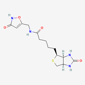 molecular formula C14H20N4O4S B13435659 Muscimol Biotin 