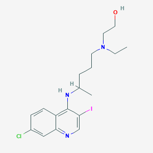 molecular formula C18H25ClIN3O B13435673 7-Chloro-3-iodo Hydroxychloroquine 