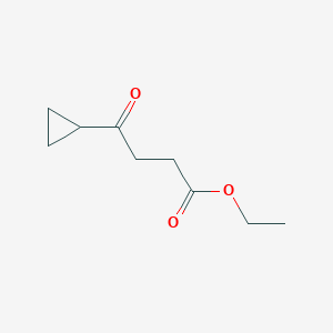 molecular formula C9H14O3 B1343575 Ethyl 4-cyclopropyl-4-oxobutyrate CAS No. 184297-33-4