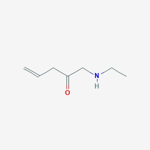 molecular formula C7H13NO B13435761 1-(Ethylamino)pent-4-en-2-one 