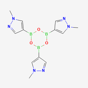 molecular formula C12H15B3N6O3 B13435786 4,4',4''-(2,4,6-Boroxintriyl)tris[1-methyl-1H-pyrazole 