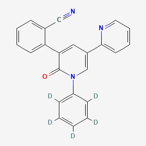 molecular formula C23H15N3O B13435799 Perampanel-d5 