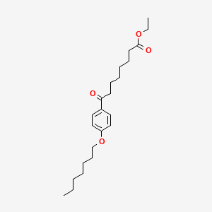 Ethyl 8-(4-heptyloxyphenyl)-8-oxooctanoate
