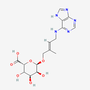 molecular formula C16H21N5O7 B13435907 trans-Zeatin-O-beta-D-glucuronide 
