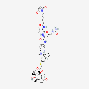 molecular formula C58H86N7O10S+ B13435911 MC-Val-Cit-PAB-retapamulin 
