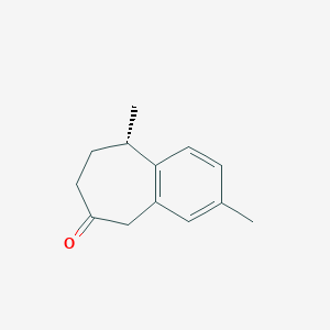 molecular formula C13H16O B13435913 Des-(9,9-dimethyl) 6-Oxo (S)-ar-Himachalene 