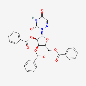 molecular formula C29H23N3O9 B13435940 2',3',5'-Tri-O-benzoyl-6-azauridine 