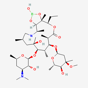 molecular formula C37H69BN2O13 B13435946 Azaerythromycin A 11,12-Hydrogen Borate 