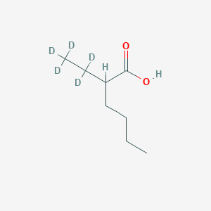 molecular formula C8H16O2 B13435982 2-(Ethyl-d5)hexanoic Acid 
