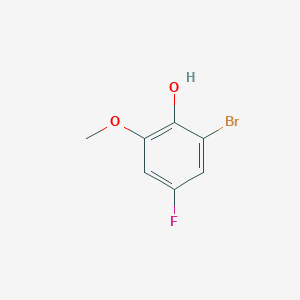 molecular formula C7H6BrFO2 B13436031 2-Bromo-4-fluoro-6-methoxyphenol 